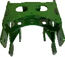 3/8" John Deere Planter Precision Painting Row Cleaner Adapter Bracket - Powder Coated JD Green