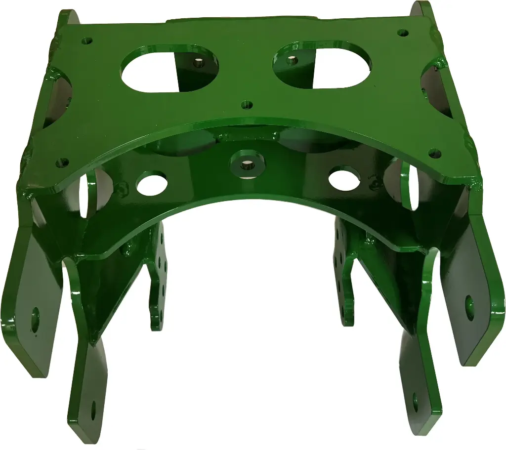 [JDP-PP-4050-G] 3/8" John Deere Planter Precision Painting Row Cleaner Adapter Bracket - Powder Coated JD Green